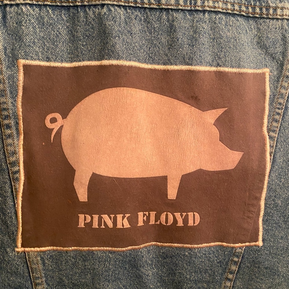 Vintage Levi’s Denim Pink Floyd Vest - Picture 4 of 4